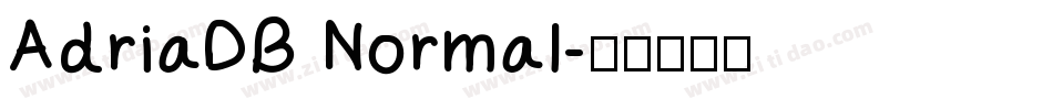 AdriaDB Normal字体转换